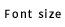 Text size