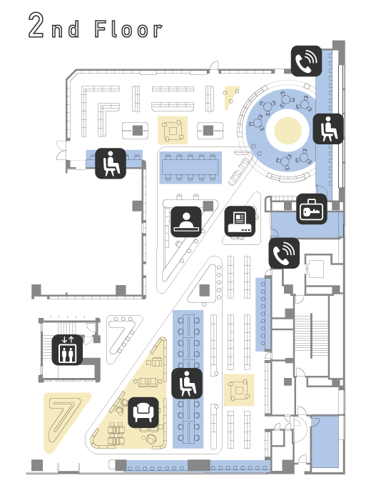 図書2階フロアマップ