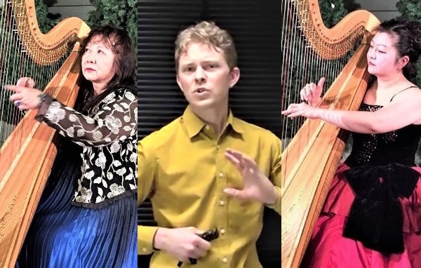 バイリンガル朗読とハープ ～命名150年目の冬にイメージ