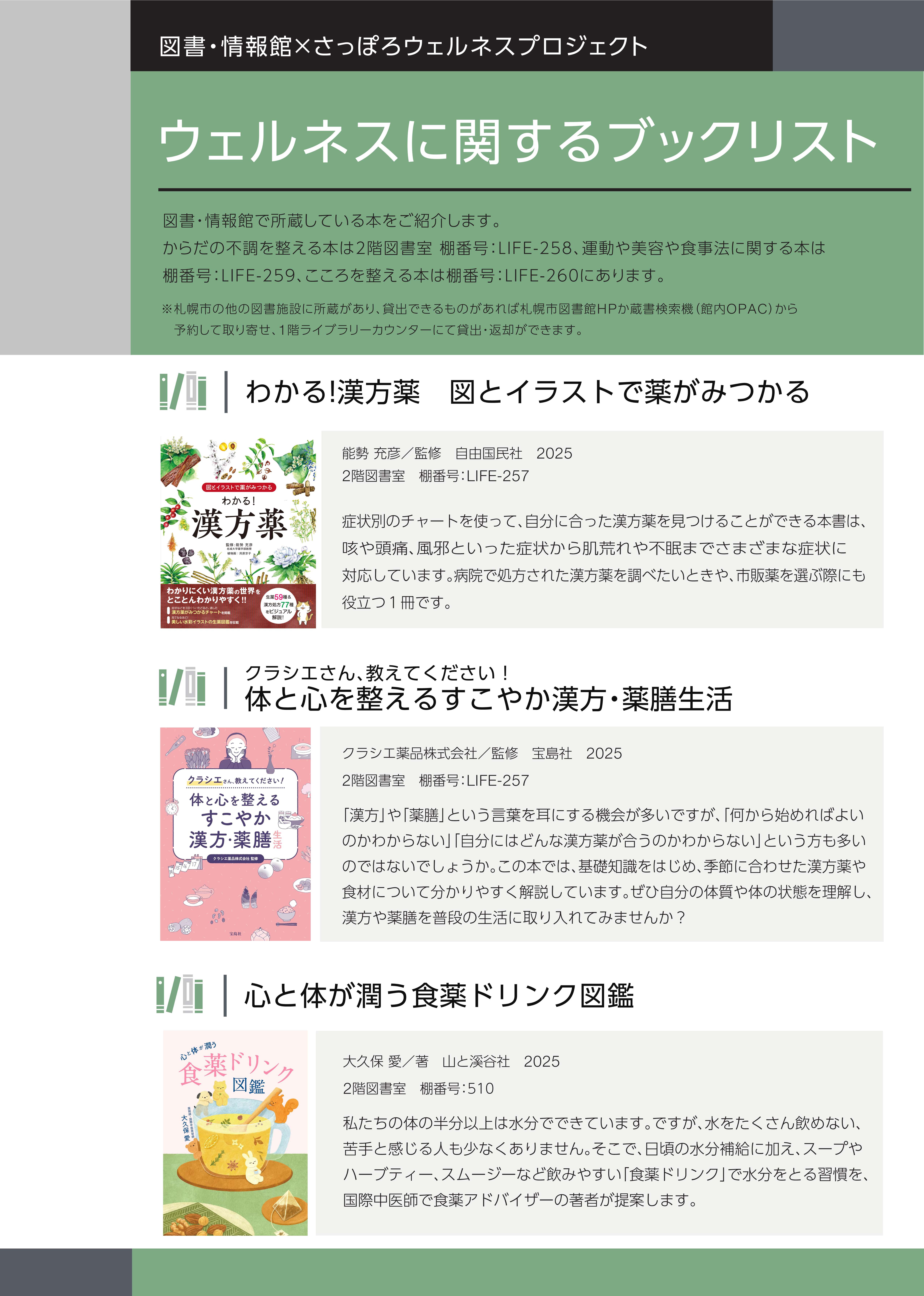 気軽にはいれる漢方・薬膳　～未来のわたしを整える～イメージ